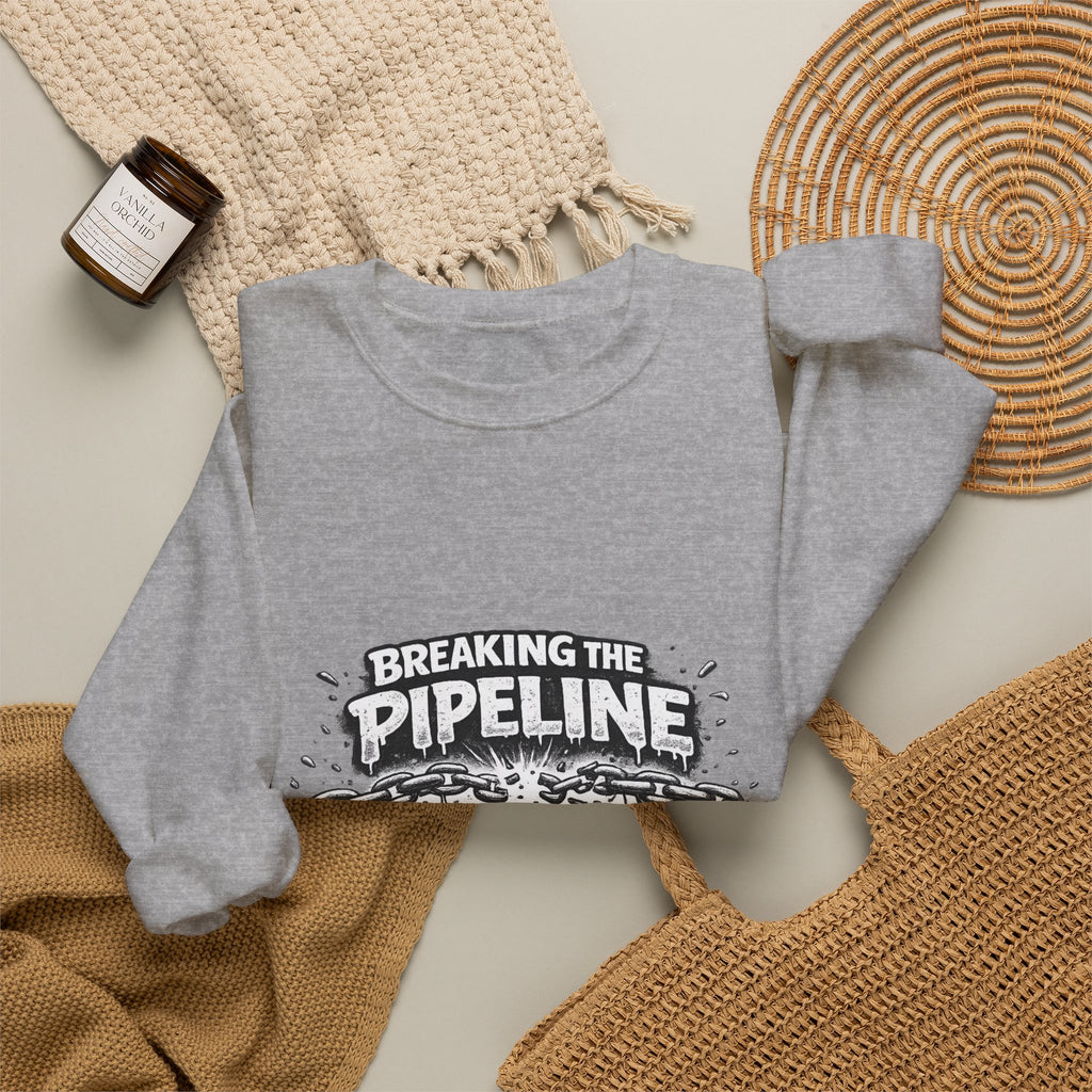 Crewneck Sweatshirt — "Breaking the Pipeline: One Child, One School, One Community at a Time"