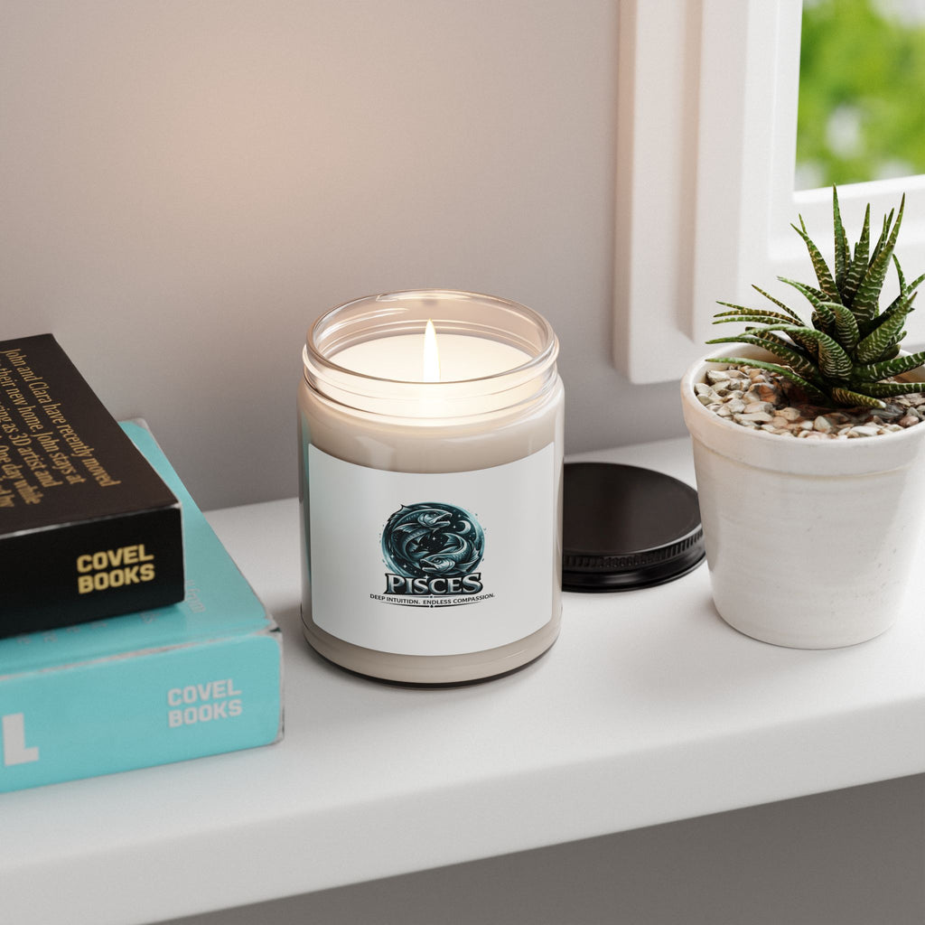 Pisces Soy Candle — 9oz Scented Zodiac Candle