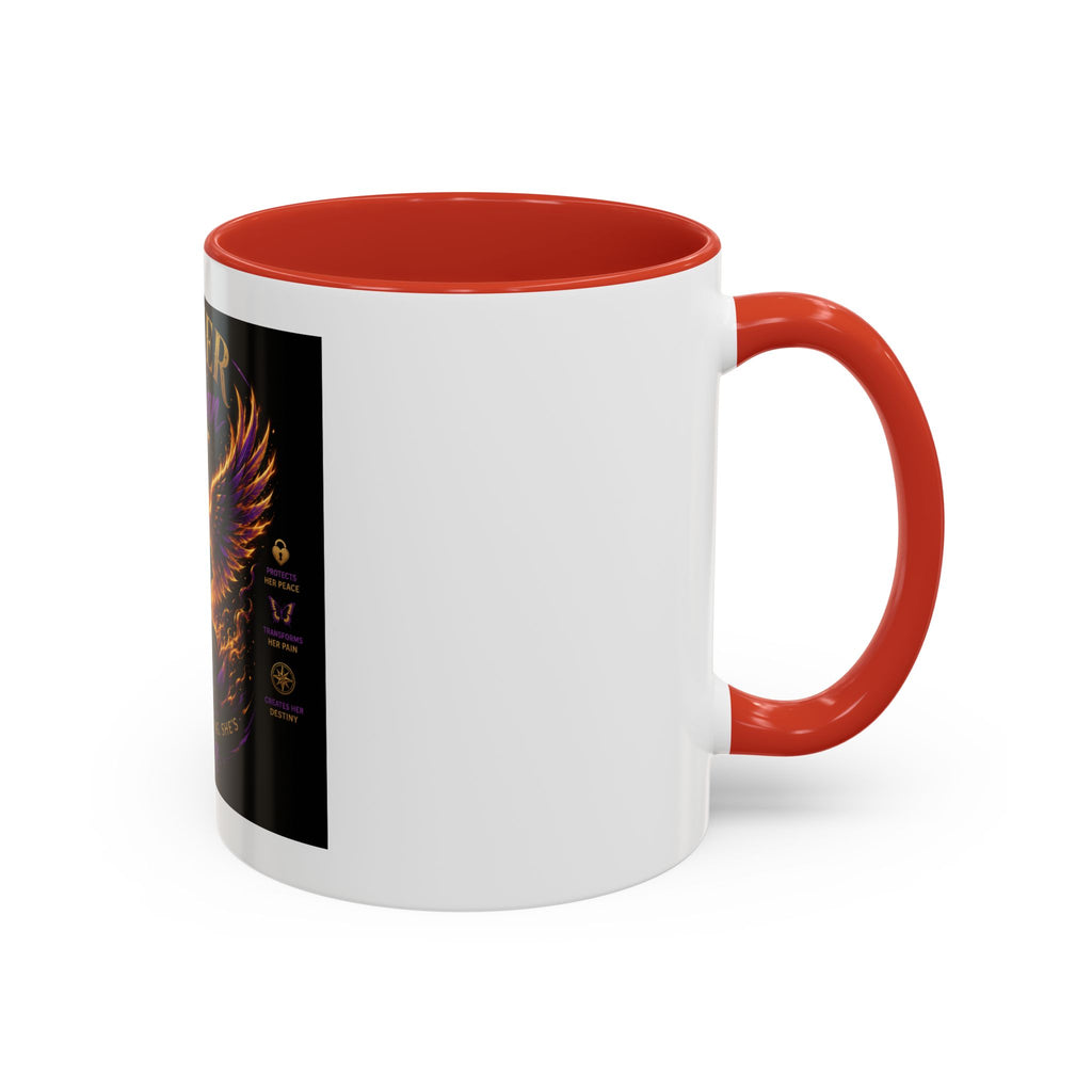Power of a Woman Coffee Mug — Inspirational Phoenix Design (11/15 oz)