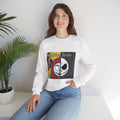 Nightmare Couples Crewneck Sweatshirt — 'Together Forever' Half-Skull Jack & Sally Graphic