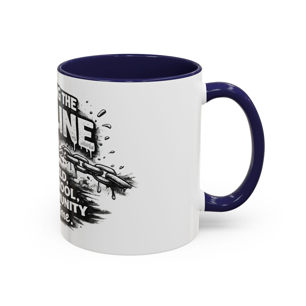 Breaking the Pipeline Coffee Mug — "Breaking the Pipeline: One Child, One School, One Community at a Time"