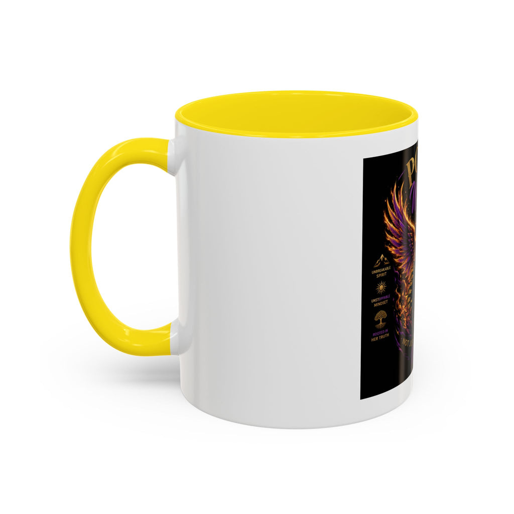 Power of a Woman Coffee Mug — Inspirational Phoenix Design (11/15 oz)