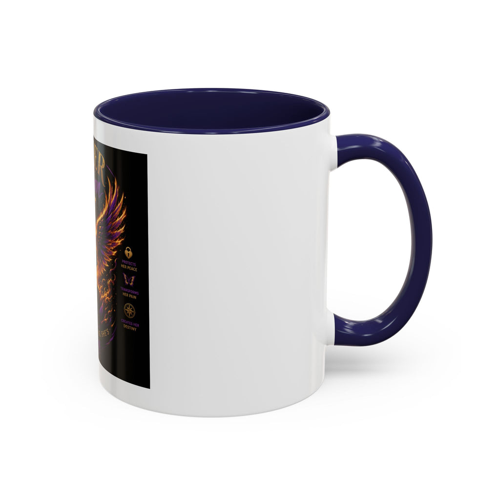 Power of a Woman Coffee Mug — Inspirational Phoenix Design (11/15 oz)