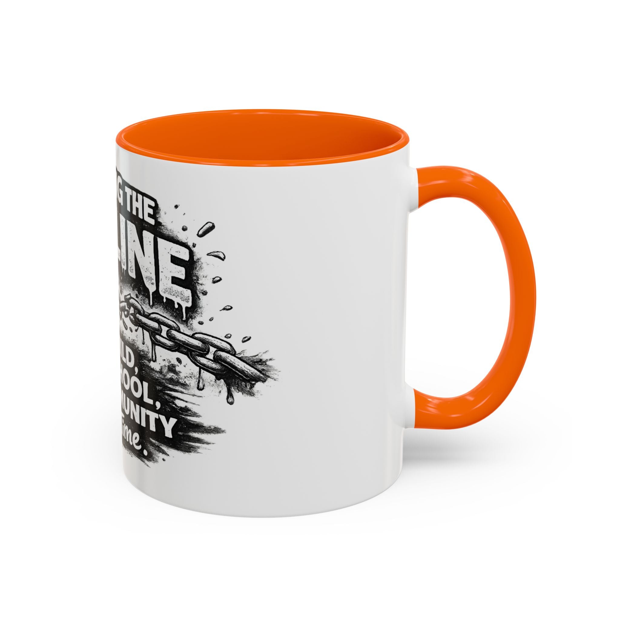 Breaking the Pipeline Coffee Mug — "Breaking the Pipeline: One Child, One School, One Community at a Time"