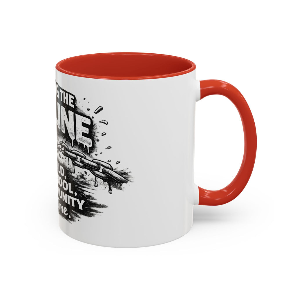 Breaking the Pipeline Coffee Mug — "Breaking the Pipeline: One Child, One School, One Community at a Time"