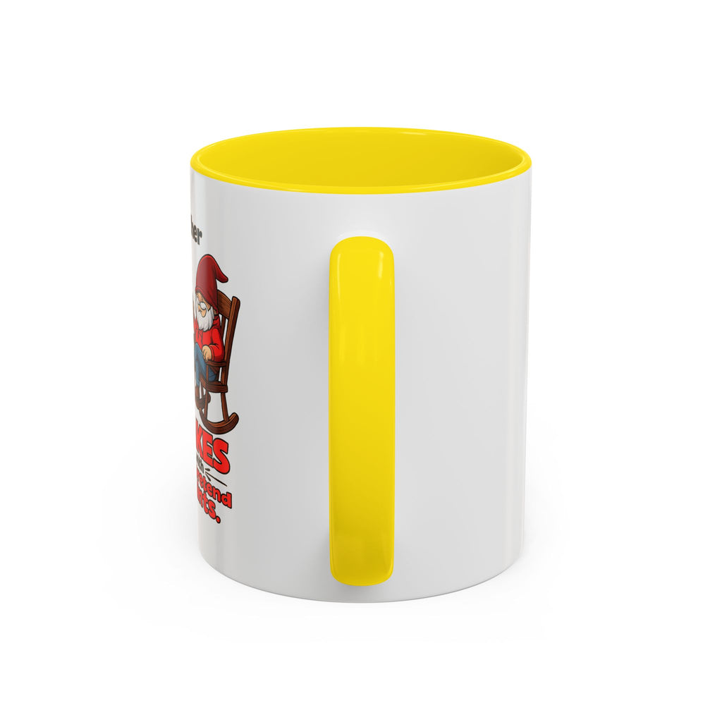 Accent Coffee Mug – 'Rather Pull Up a Chair' Religious Gnome Inspirational Coffee Mug