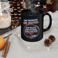 One Problem. One Solution. Black Motivational Mug — 'Our Youth, Our Future, Our Choice' (11oz/15oz)