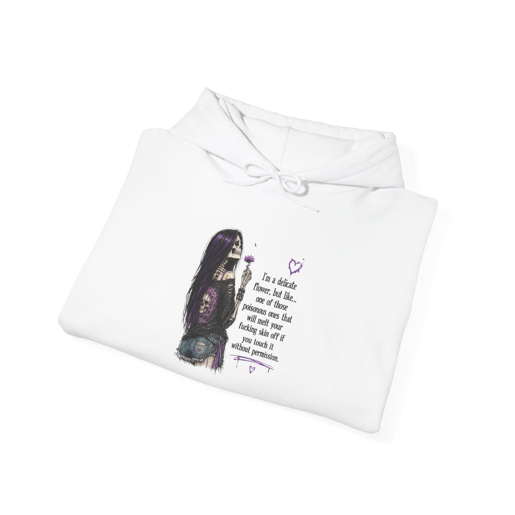 Hoodie — Gothic Portrait 'I'm a collector of broken hearts' Graphic Pullover
