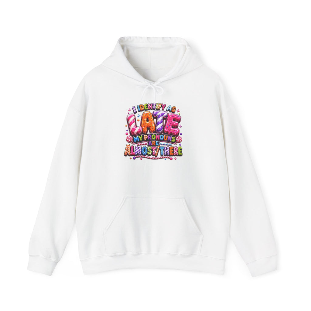 Pronoun Pride Hoodie "I Identify As Ace" Colorful Asexual Awareness Sweatshirt
