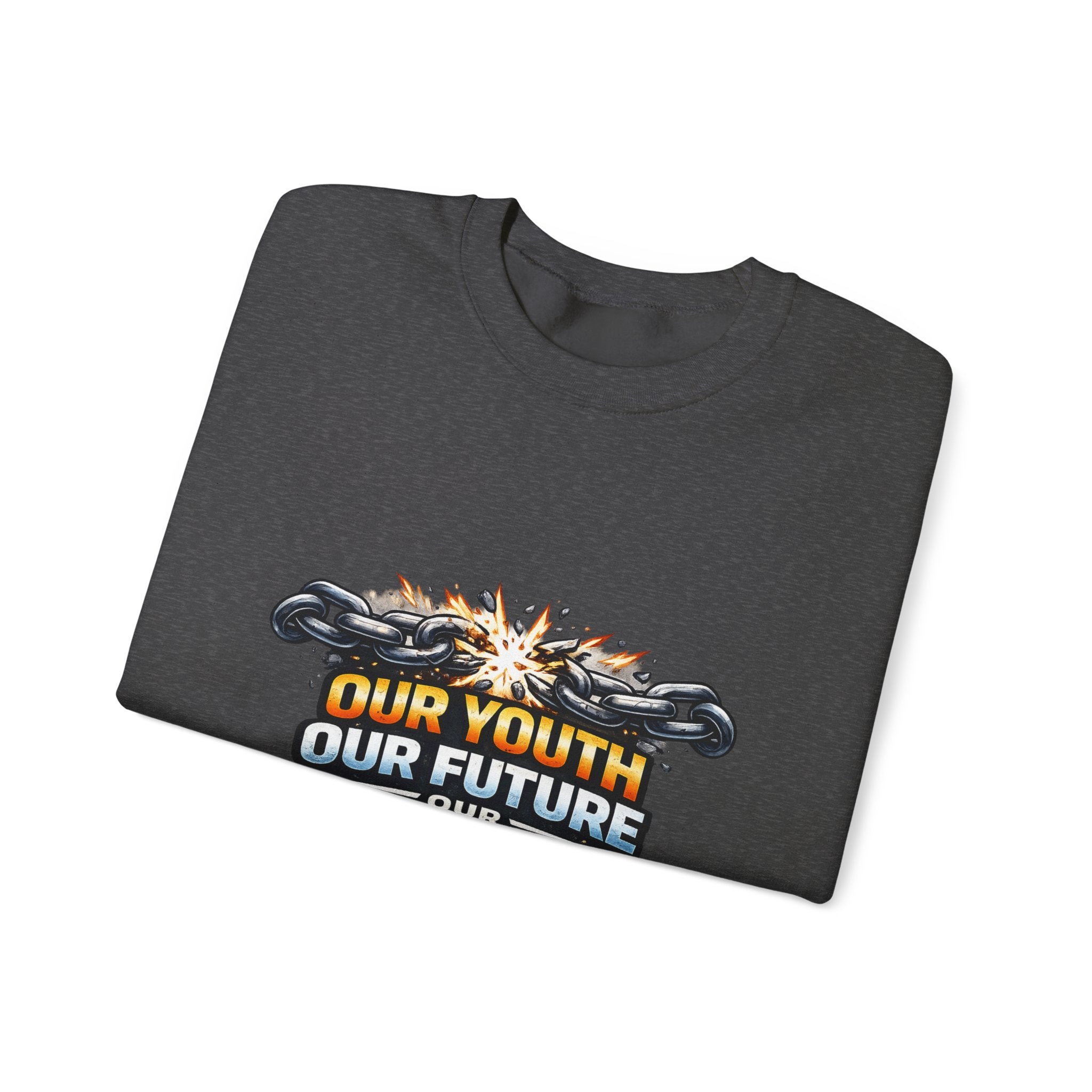 Crewneck Sweatshirt - "Our Youth Our Future Our Choice" Graphic