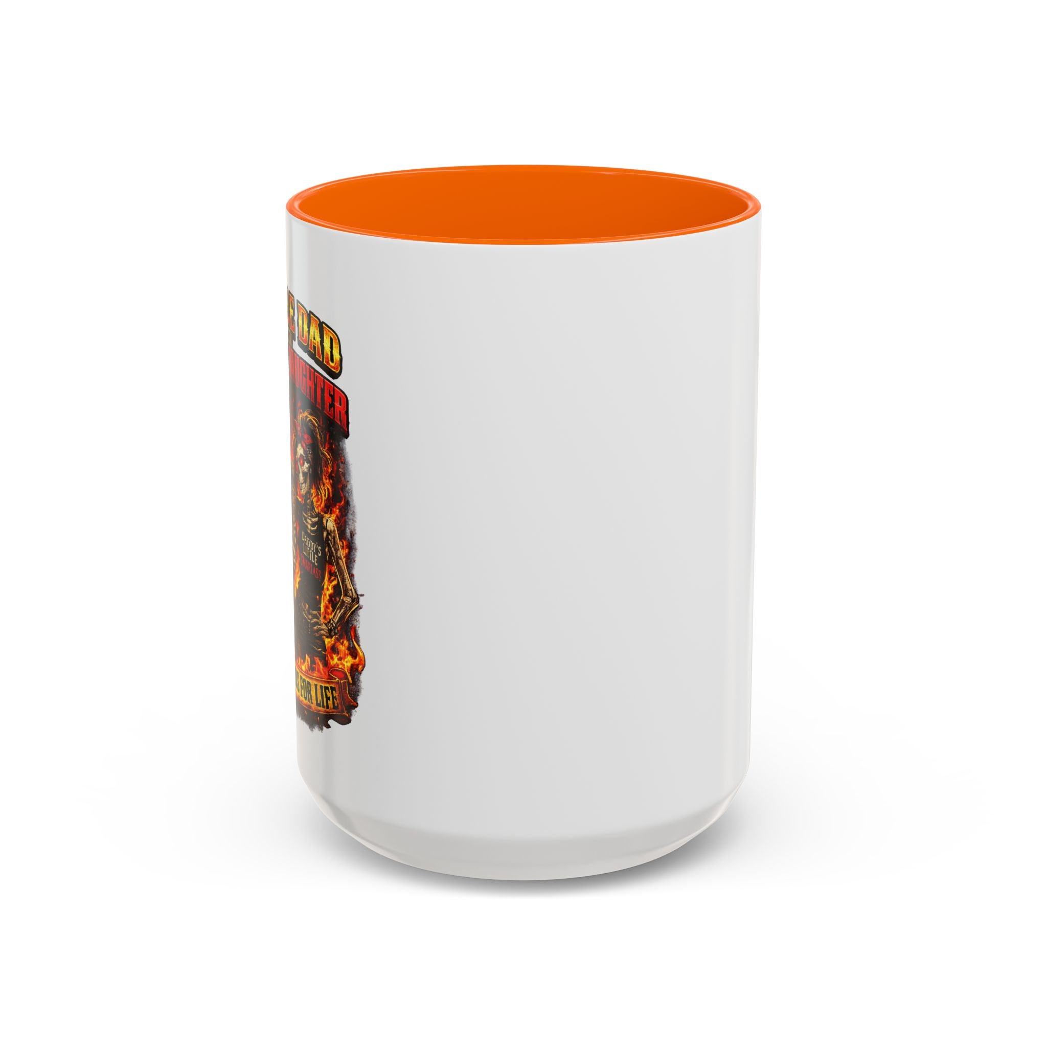 Flaming Skull Coffee Mug — Biker Rock Accent Mug (11/15oz)