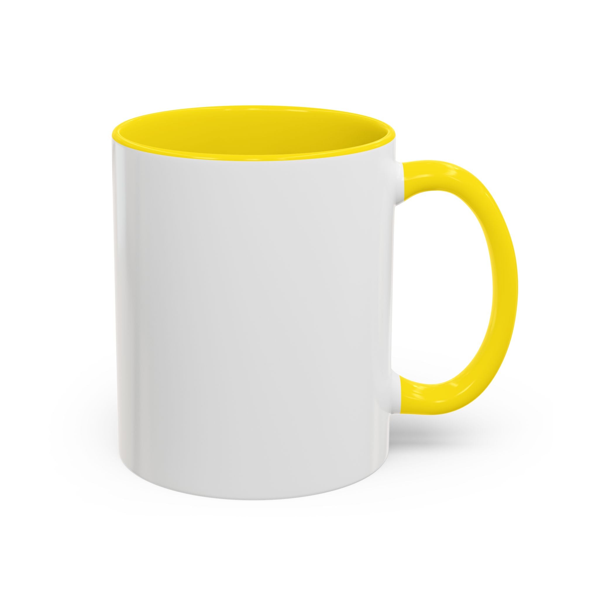 Coffee Lover Accent Mug — Stylish Black-Trim Ceramic Coffee Mug (11/15oz)