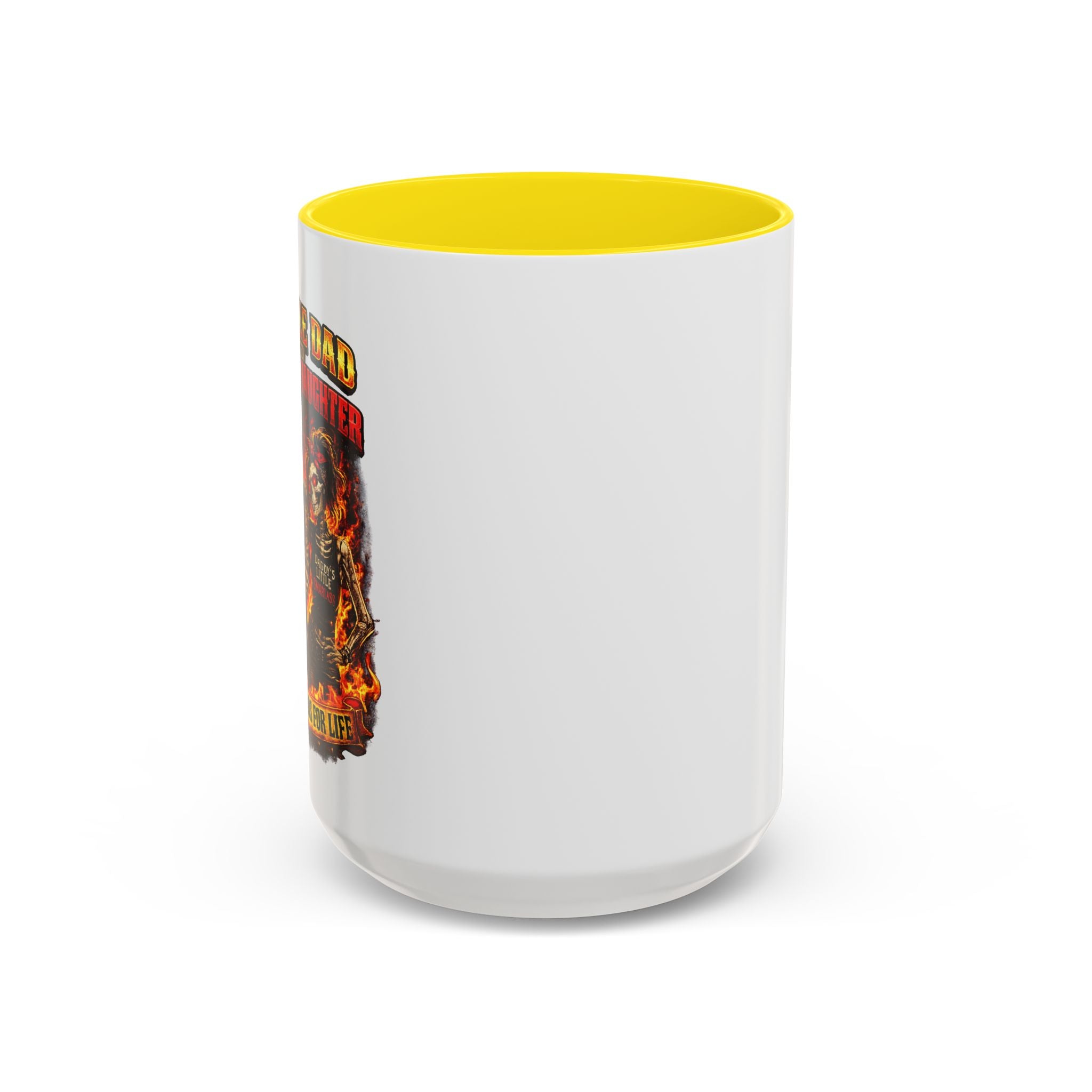 Flaming Skull Coffee Mug — Biker Rock Accent Mug (11/15oz)