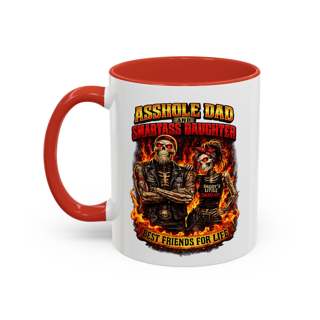 Flaming Skull Coffee Mug — Biker Rock Accent Mug (11/15oz)
