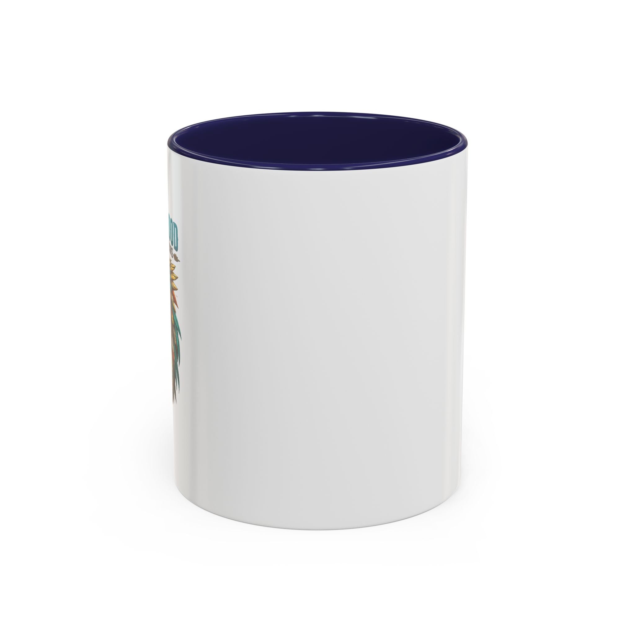 Coffee Lover Accent Mug — Stylish Black-Trim Ceramic Coffee Mug (11/15oz)