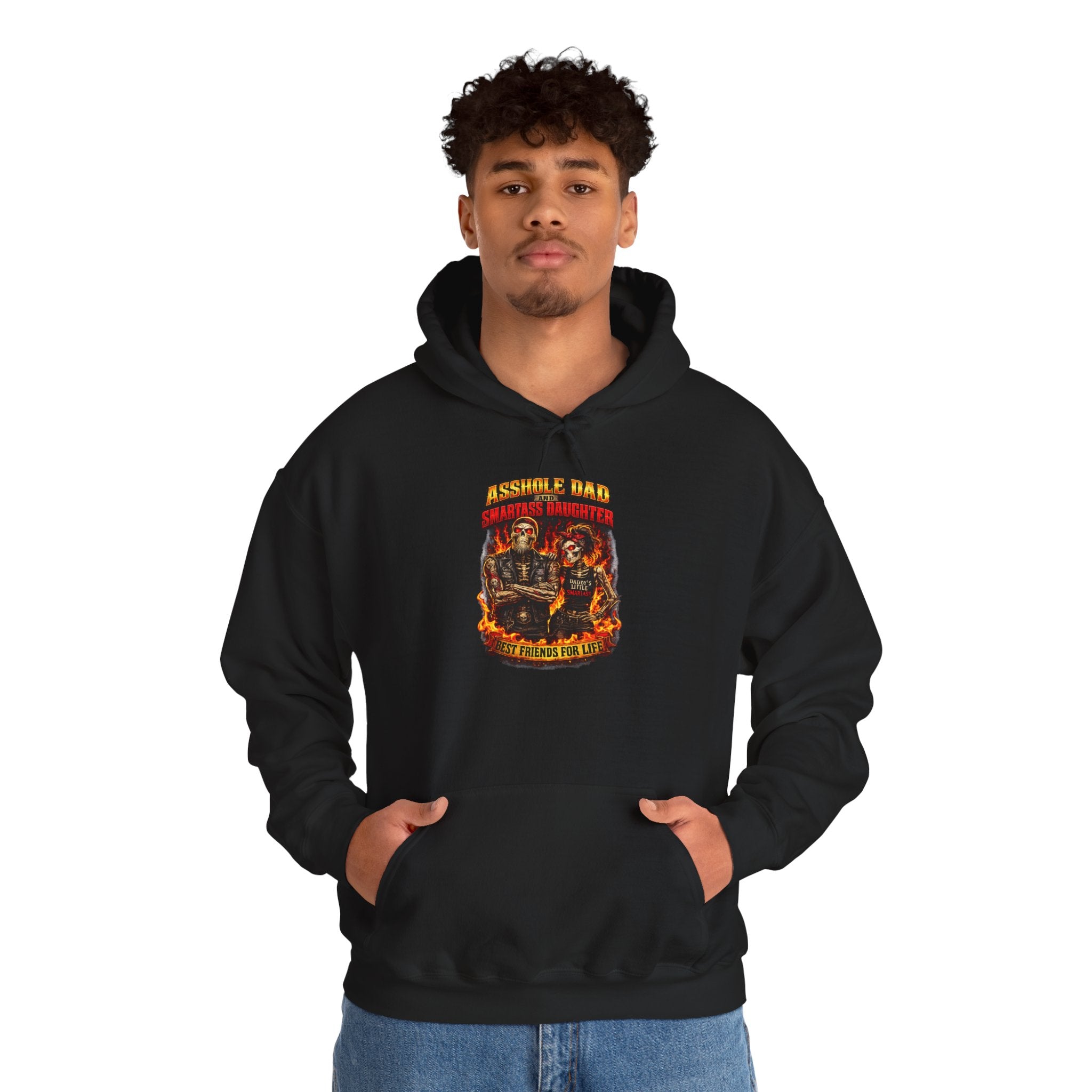 Firefighter Skull Hoodie - Grateful Dead Style "Assorted Band" Graphic Hoodie