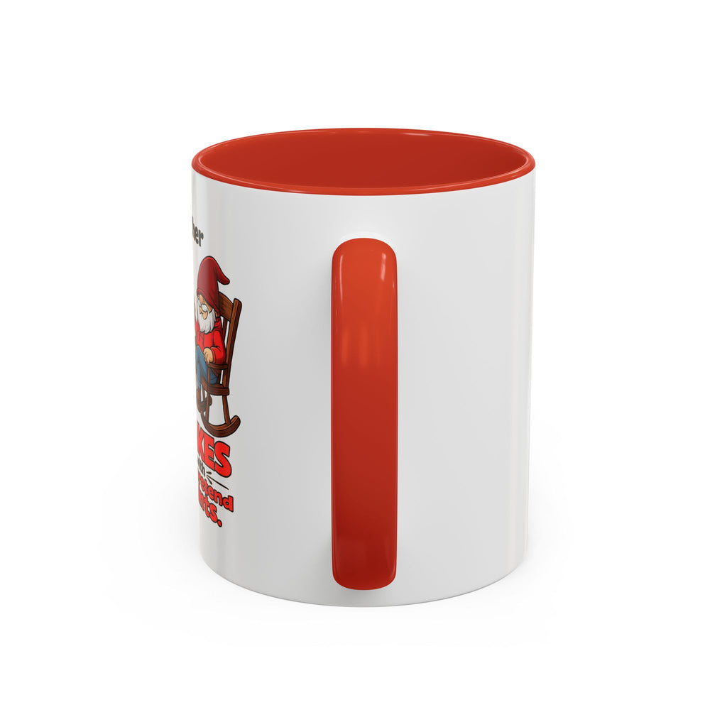 Accent Coffee Mug – 'Rather Pull Up a Chair' Religious Gnome Inspirational Coffee Mug