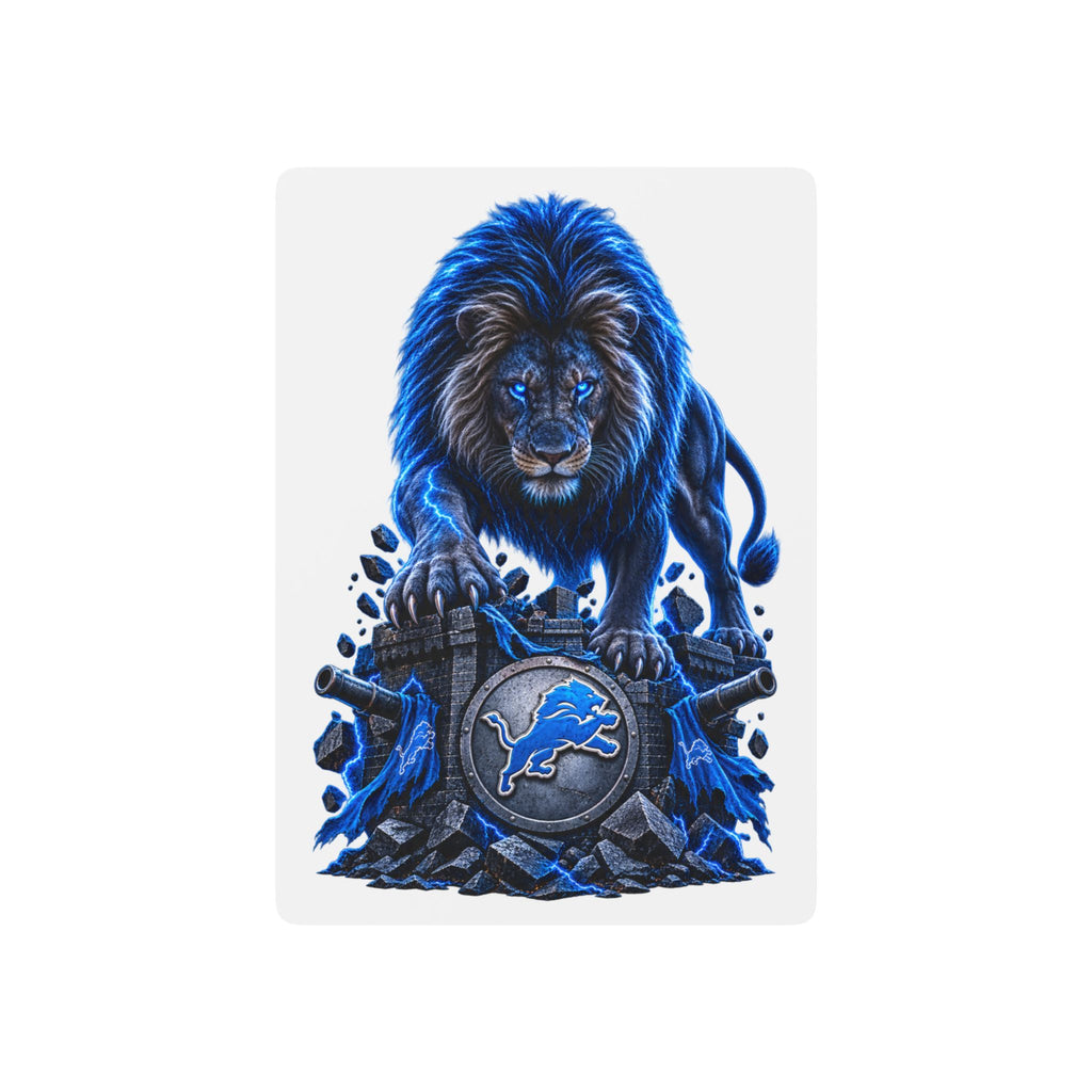 Poker Playing Cards — Blue Lion Back Design Poker Deck