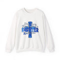 Crewneck Sweatshirt - This Is What a Fighter Looks Like (Blue Ribbon Awareness)