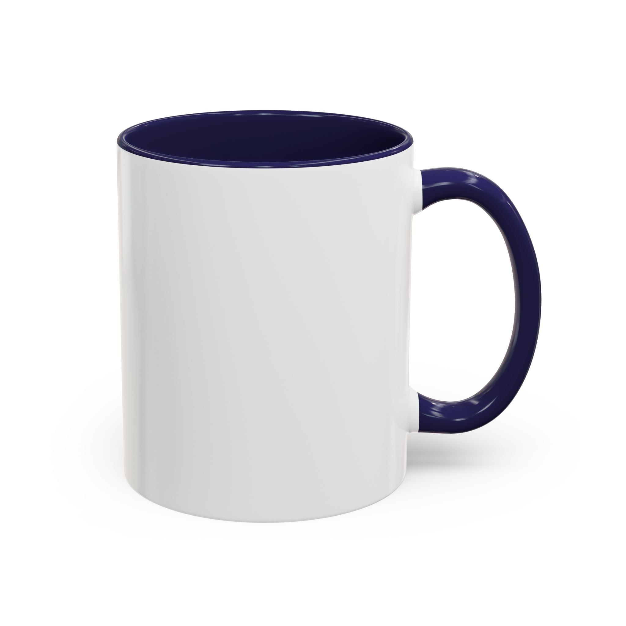 Coffee Lover Accent Mug — Stylish Black-Trim Ceramic Coffee Mug (11/15oz)