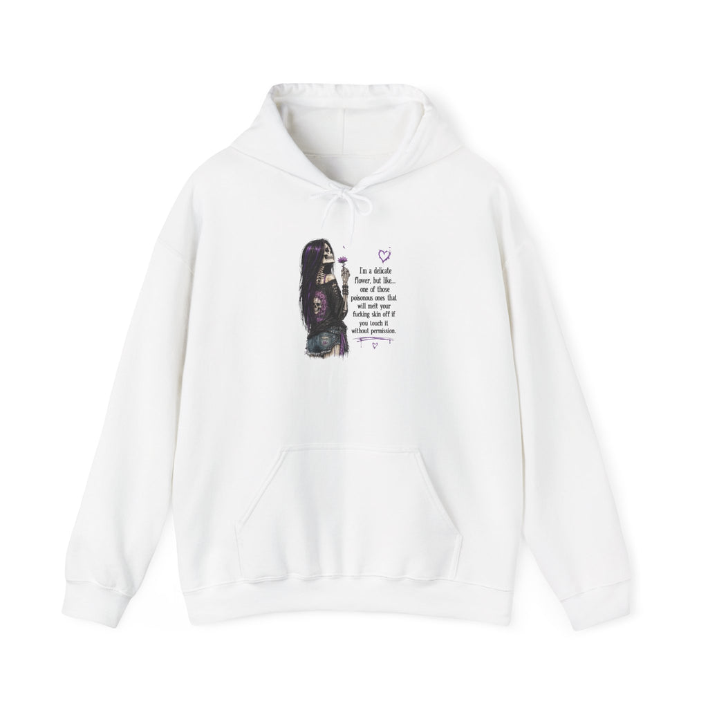Hoodie — Gothic Portrait 'I'm a collector of broken hearts' Graphic Pullover