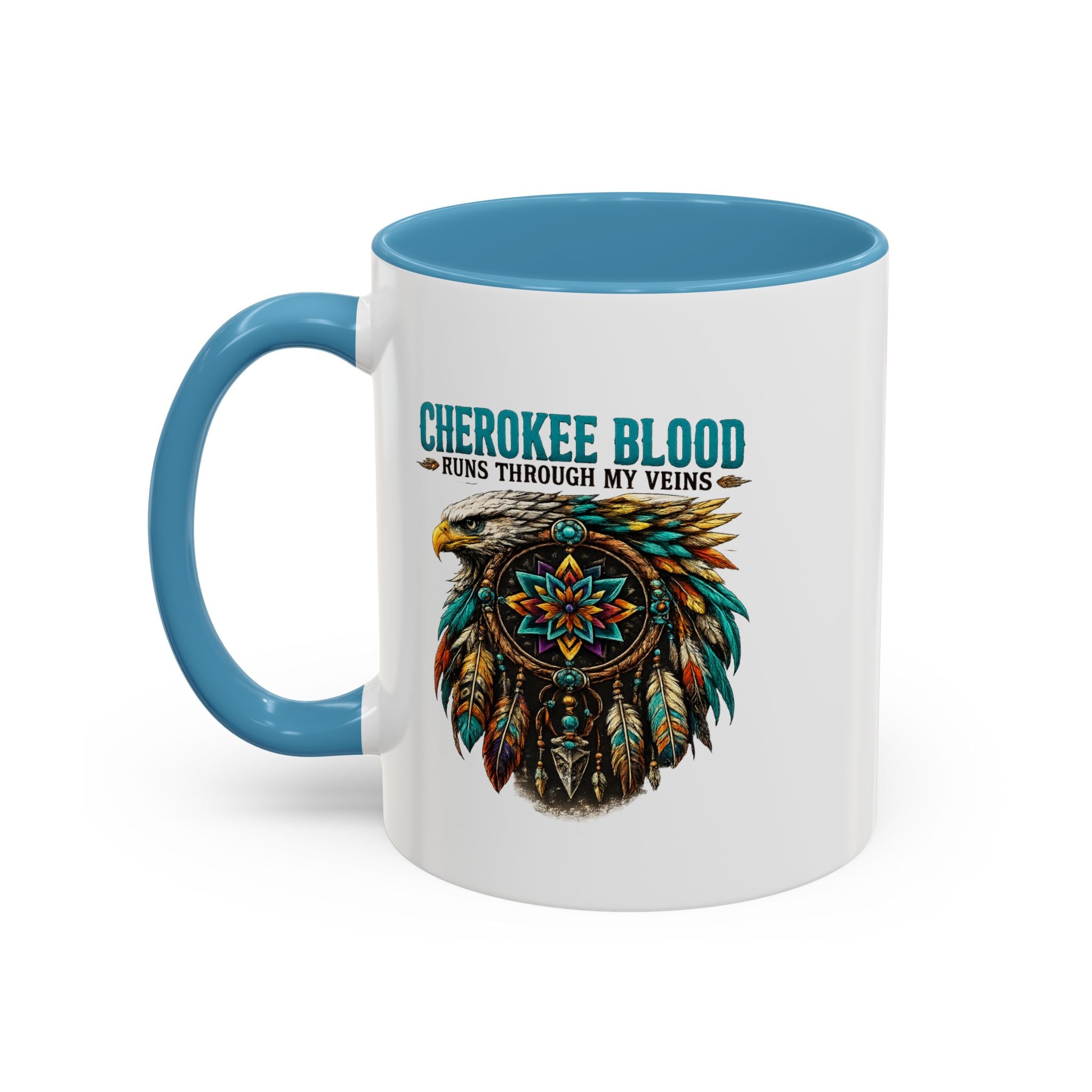 Coffee Lover Accent Mug — Stylish Black-Trim Ceramic Coffee Mug (11/15oz)