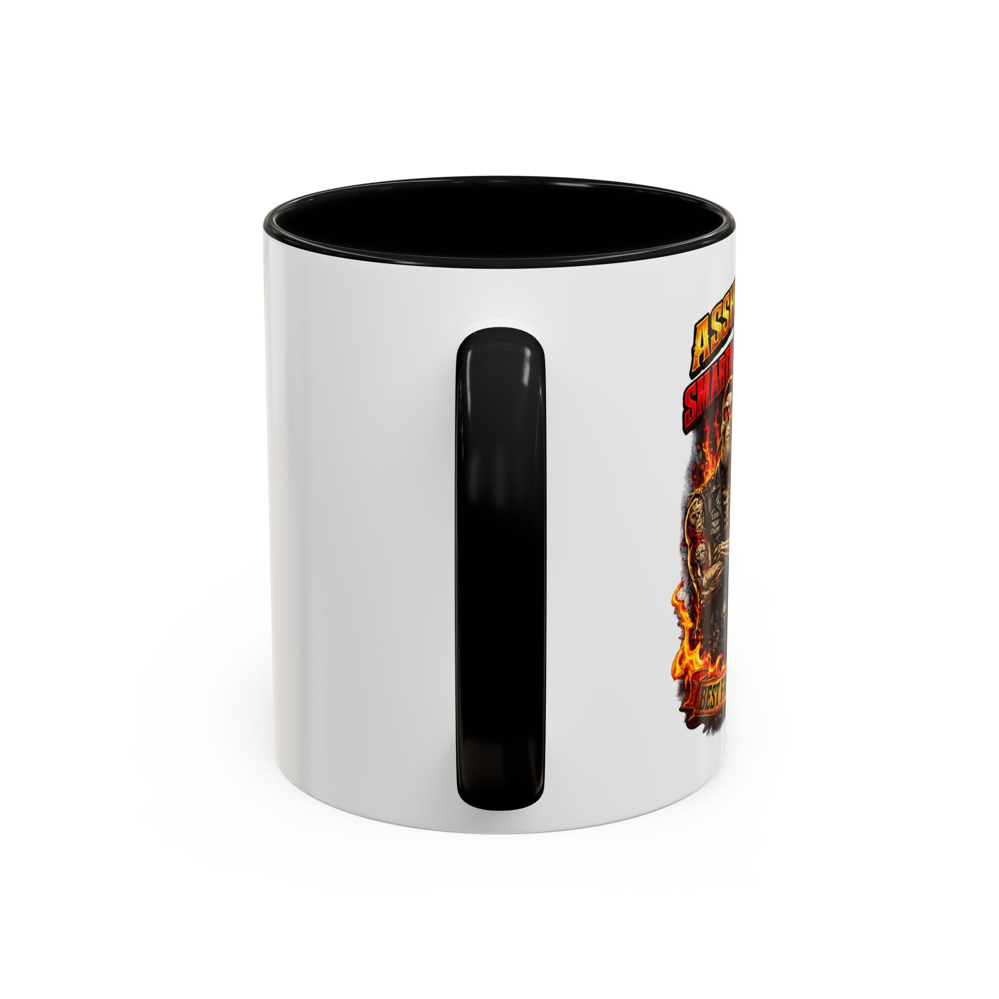Flaming Skull Coffee Mug — Biker Rock Accent Mug (11/15oz)