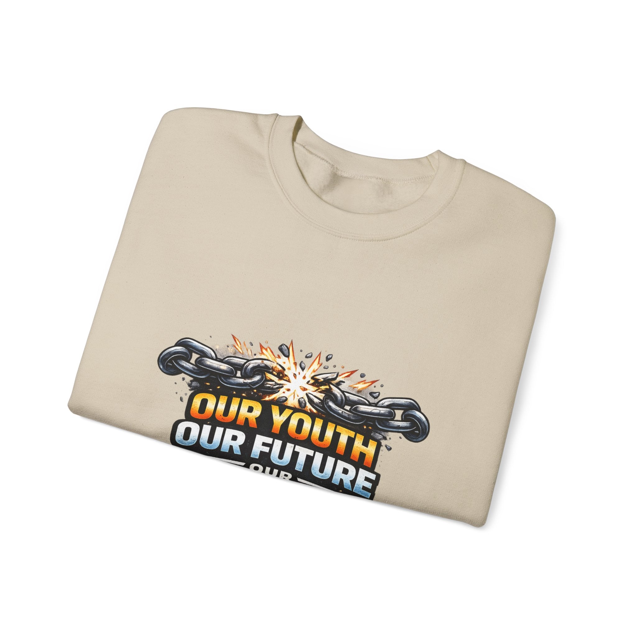 Crewneck Sweatshirt - "Our Youth Our Future Our Choice" Graphic