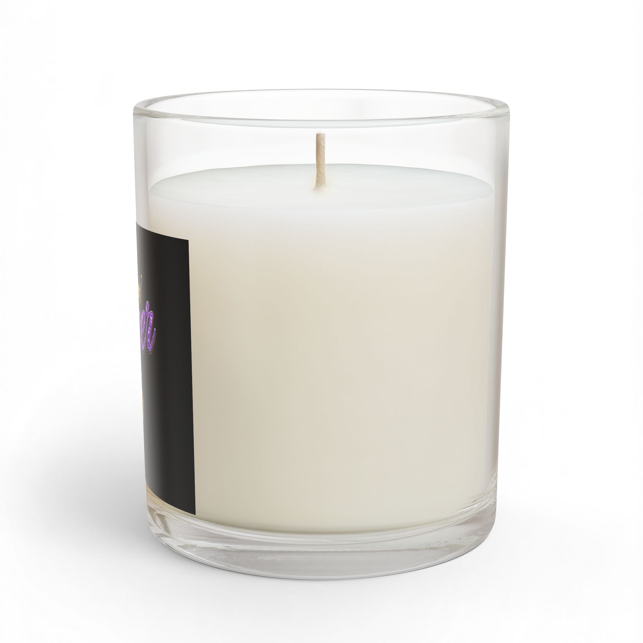 Cancer Zodiac Glass Candle – Purple Glitter Horoscope Scented Candle (11 oz)