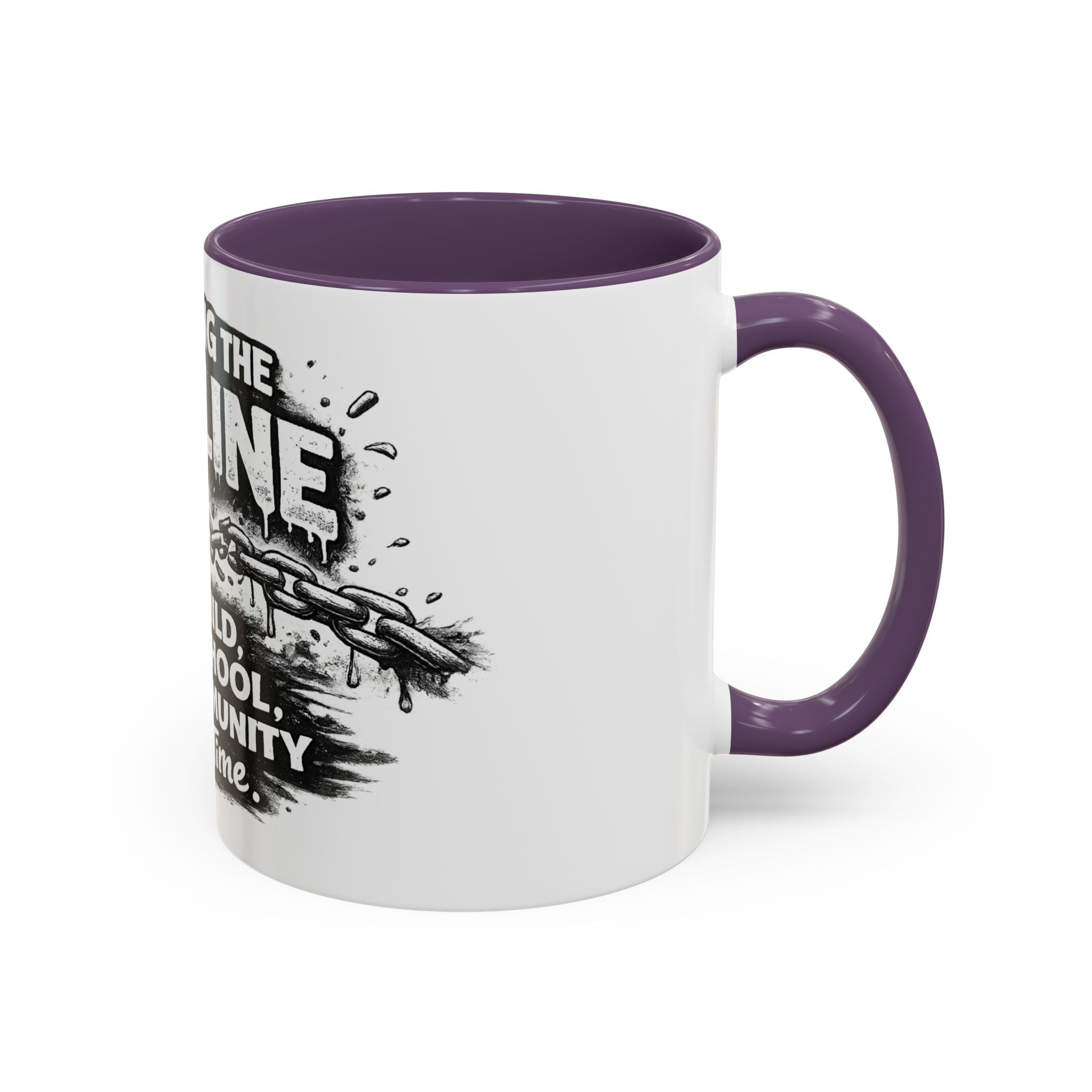 Breaking the Pipeline Coffee Mug — "Breaking the Pipeline: One Child, One School, One Community at a Time"