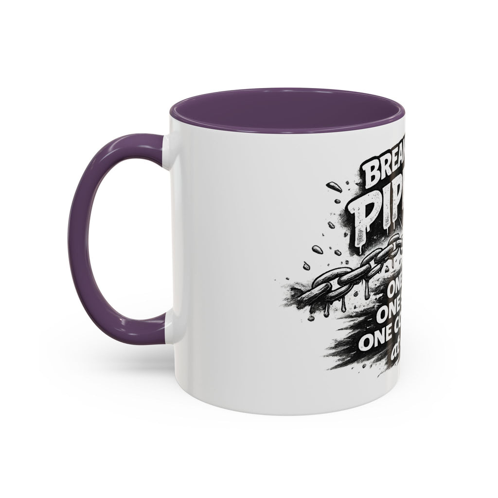 Breaking the Pipeline Coffee Mug — "Breaking the Pipeline: One Child, One School, One Community at a Time"