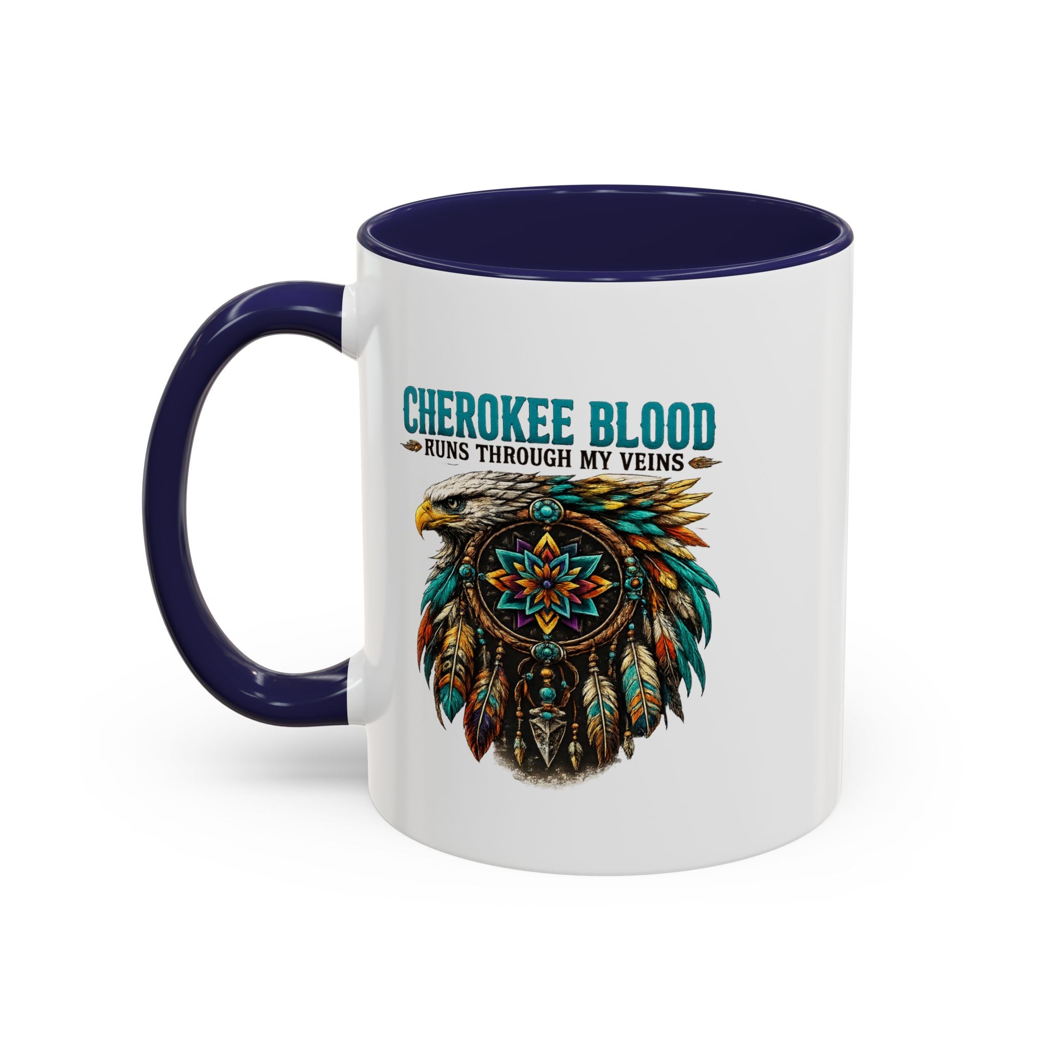 Coffee Lover Accent Mug — Stylish Black-Trim Ceramic Coffee Mug (11/15oz)